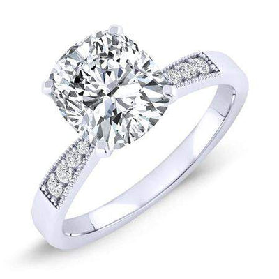 Poppy Cushion Diamond Engagement Ring (Lab Grown Igi Cert) whitegold