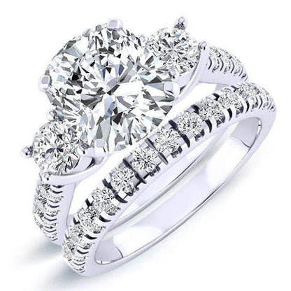 Primrose Cushion Diamond Bridal Set (Lab Grown Igi Cert) whitegold