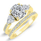 Snowdonia Cushion Diamond Bridal Set (Lab Grown Igi Cert) yellowgold
