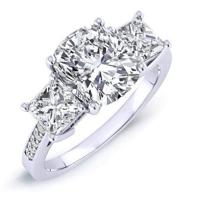 Dietes Cushion Diamond Engagement Ring (Lab Grown Igi Cert) whitegold