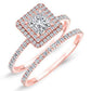 Juniper Princess Diamond Bridal Set (Lab Grown Igi Cert) rosegold