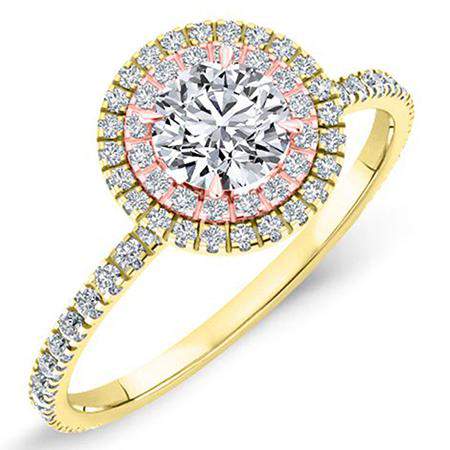Juniper Round Diamond Engagement Ring (Lab Grown Igi Cert) yellowgold