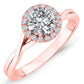 Larkspur Round Diamond Engagement Ring (Lab Grown Igi Cert) rosegold