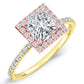 Columbine Princess Diamond Engagement Ring (Lab Grown Igi Cert) yellowgold