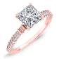 Daphne Princess Diamond Engagement Ring (Lab Grown Igi Cert) rosegold