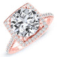 Aster Round Diamond Engagement Ring (Lab Grown Igi Cert) rosegold