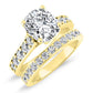Calluna Cushion Diamond Bridal Set (Lab Grown Igi Cert) yellowgold