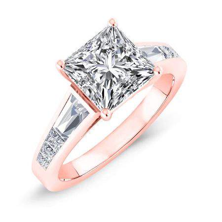 Bergamot Princess Diamond Engagement Ring (Lab Grown Igi Cert) rosegold