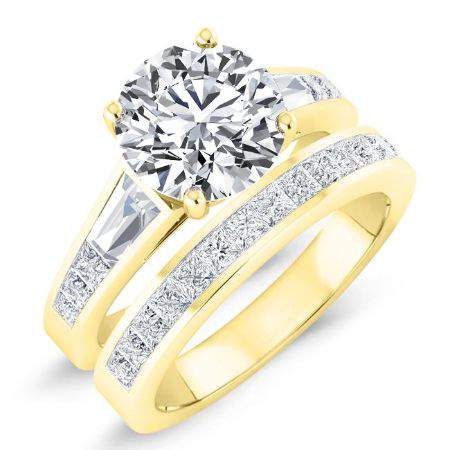 Bergamot Round Diamond Bridal Set (Lab Grown Igi Cert) yellowgold