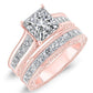 Edelweiss Princess Diamond Bridal Set (Lab Grown Igi Cert) rosegold