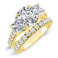 Marjoram Round Diamond Bridal Set (Lab Grown Igi Cert) yellowgold