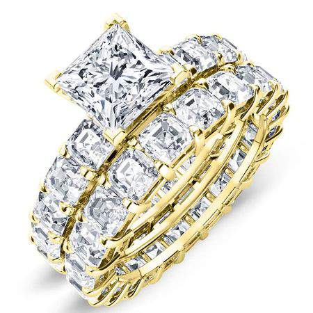 Willow Princess Diamond Bridal Set (Lab Grown Igi Cert) yellowgold