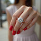 Astilbe - Round Moissanite Engagement Ring