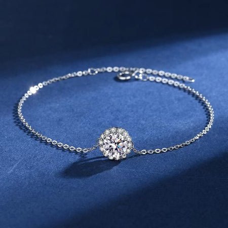 Abra Moissanite Bracelet whitegold