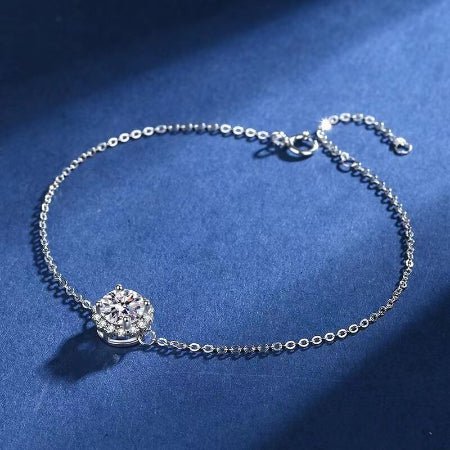 Abra Moissanite Bracelet whitegold