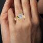 Acacia Princess Moissanite Engagement Ring yellowgold