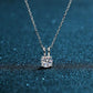 Aisha Moissanite Necklace whitegold