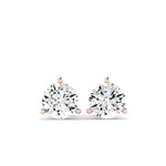 Alder Martini Moissanite Stud Earrings rosegold