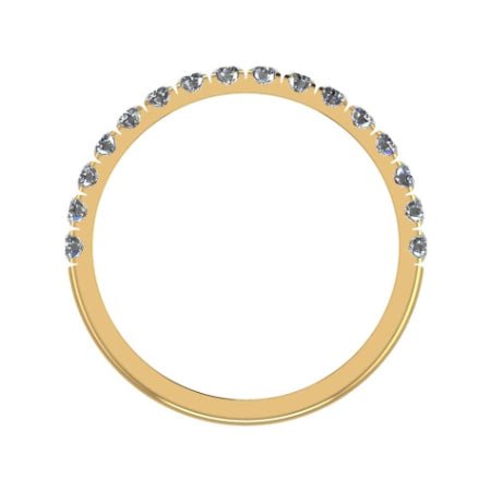 Almila Trendy Diamond Wedding Ring yellowgold