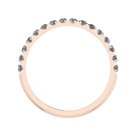 Almila Trendy Diamond Wedding Ring rosegold