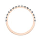 Almila Trendy Diamond Wedding Ring rosegold