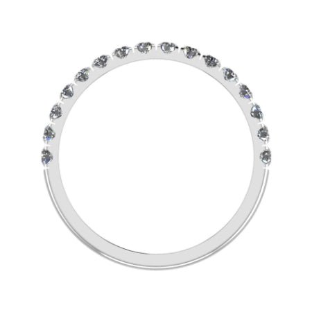 Almila Trendy Diamond Wedding Ring whitegold