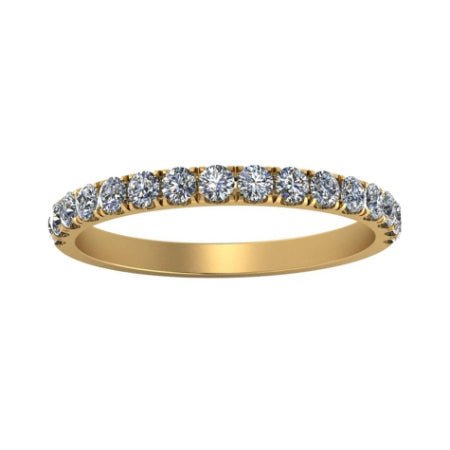 Almila Trendy Diamond Wedding Ring yellowgold