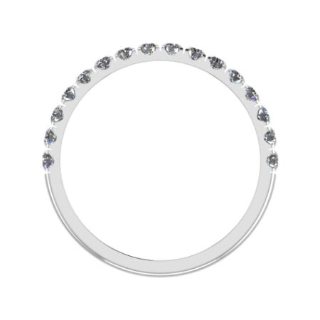 Almila Trendy Moissanite Wedding Ring whitegold