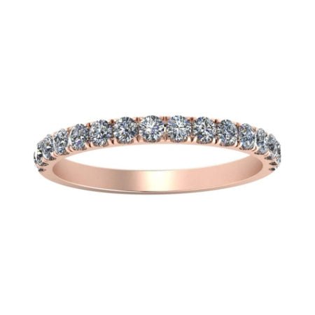 Almila Trendy Moissanite Wedding Ring rosegold