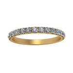 Almila Trendy Moissanite Wedding Ring yellowgold