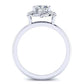 Almond Cushion Diamond Bridal Set (Lab Grown Igi Cert) whitegold