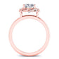 Almond Cushion Diamond Bridal Set (Lab Grown Igi Cert) rosegold