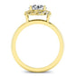 Almond Round Diamond Bridal Set (Lab Grown Igi Cert) yellowgold