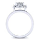 Almond Princess Diamond Engagement Ring (Lab Grown Igi Cert) whitegold