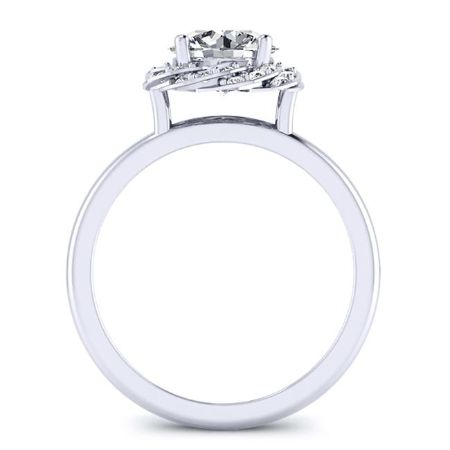 Almond Round Diamond Bridal Set (Lab Grown Igi Cert) whitegold