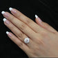 Almond Round Diamond Engagement Ring (Lab Grown Igi Cert) whitegold