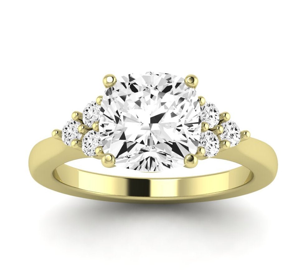 Alyssa Cushion Diamond Engagement Ring (Lab Grown Igi Cert) yellowgold