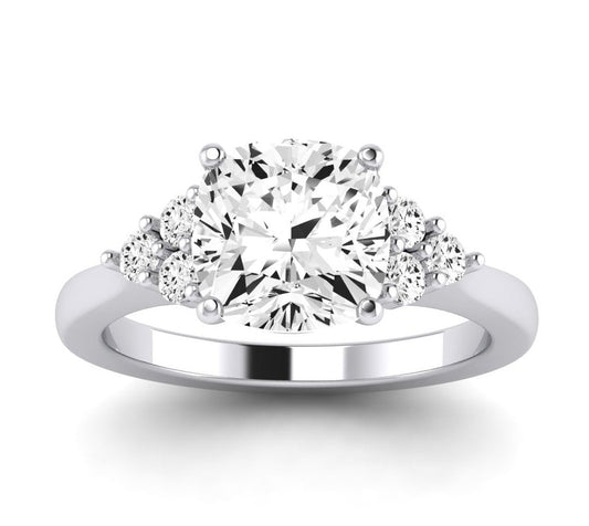 Alyssa Cushion Diamond Engagement Ring (Lab Grown Igi Cert) whitegold