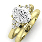 Alyssa Diamond Matching Band Only (does Not Include Engagement Ring) For Ring With Oval Center yellowgold