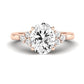 Alyssa Diamond Matching Band Only (does Not Include Engagement Ring) For Ring With Oval Center rosegold