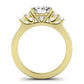 Alyssa Diamond Matching Band Only (does Not Include Engagement Ring) For Ring With Oval Center yellowgold