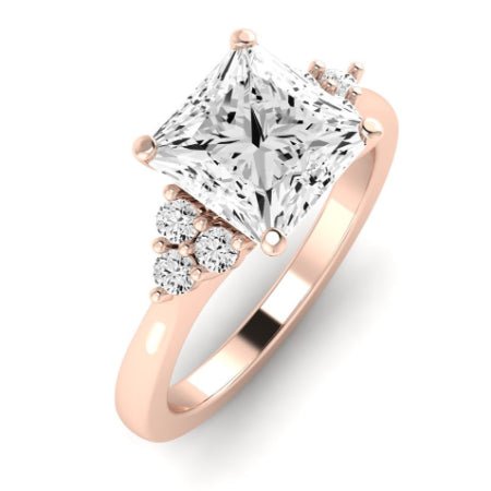 Alyssa Diamond Matching Band Only (does Not Include Engagement Ring) For Ring With Princess Center rosegold