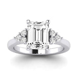 Alyssa Emerald Diamond Bridal Set (Lab Grown Igi Cert) whitegold