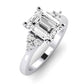 Alyssa Emerald Diamond Bridal Set (Lab Grown Igi Cert) whitegold