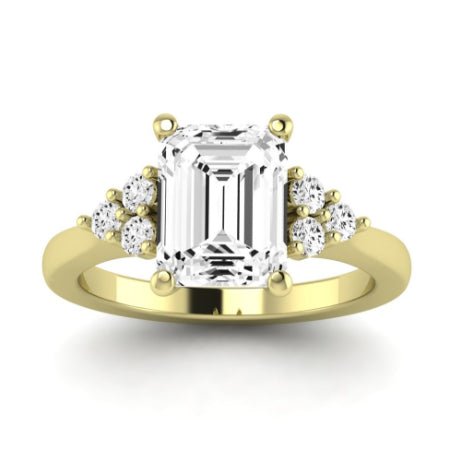 Alyssa Emerald Diamond Bridal Set (Lab Grown Igi Cert) yellowgold