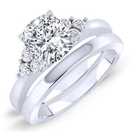 1.00 ct - Alyssa - GIA Natural Cushion Diamond Bridal Set