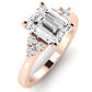 Alyssa Emerald Diamond Engagement Ring (Lab Grown Igi Cert) rosegold