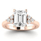 Alyssa Emerald Diamond Engagement Ring (Lab Grown Igi Cert) rosegold