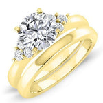 Alyssa Round Diamond Bridal Set (Lab Grown Igi Cert) yellowgold