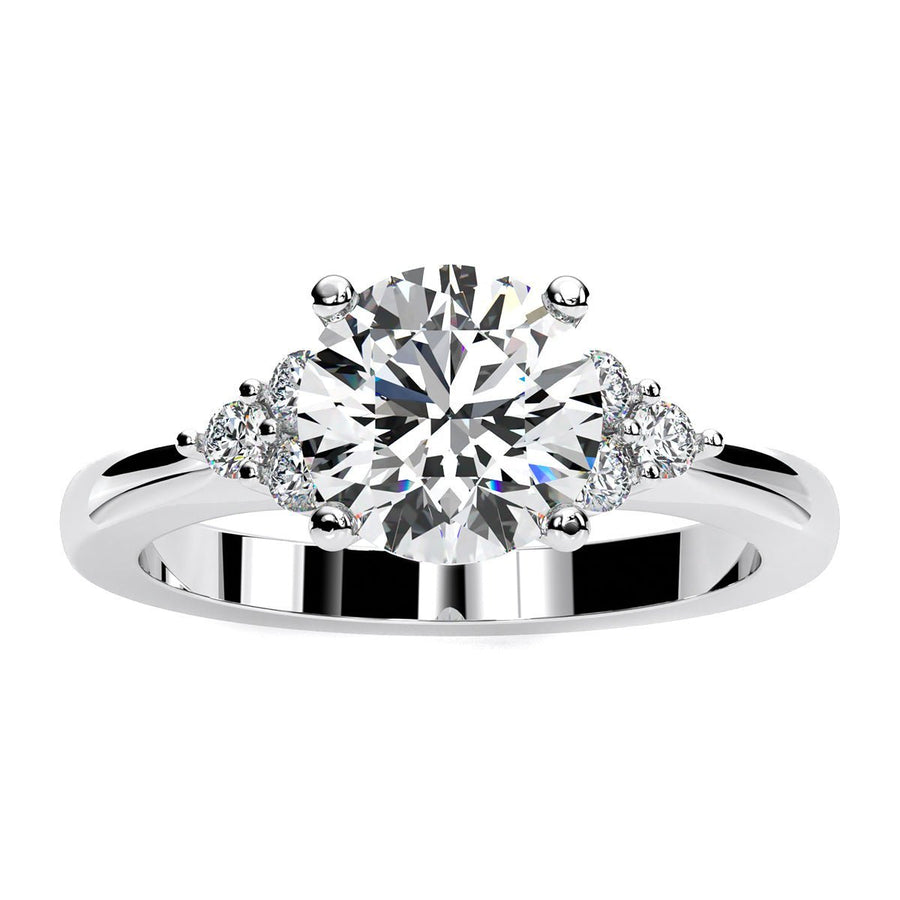 2.00 ct - Alyssa - GIA Natural Round Diamond Engagement Ring